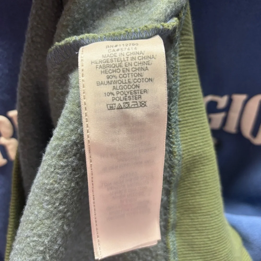 True Religion Federal Blue Ombre Pullover Sweatshirt Size L
